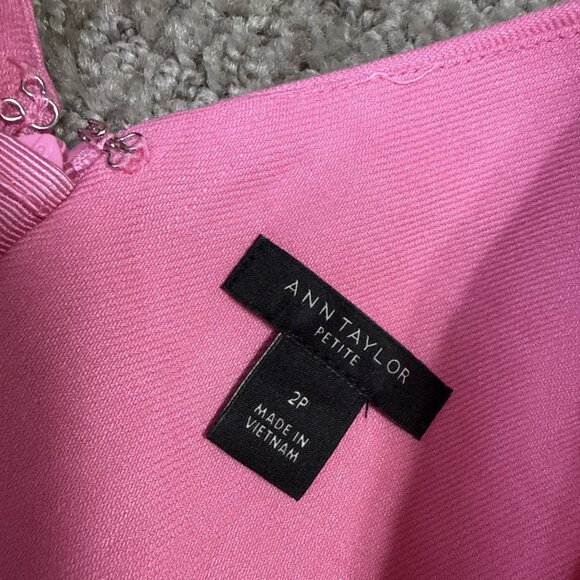 Ann Taylor Dress Pink Sleeveless Women’s Size 2 Petite - Picture 8 of 11